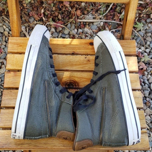 John Varvatos/Converse Hi-Top W/ Zipper Size 9 - Picture 12 of 15